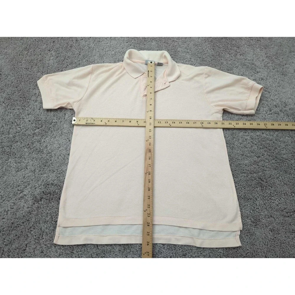 Vintage Levi's Polo Shirt Mens‎ Medium Orange Made in Singapore Single Stitch